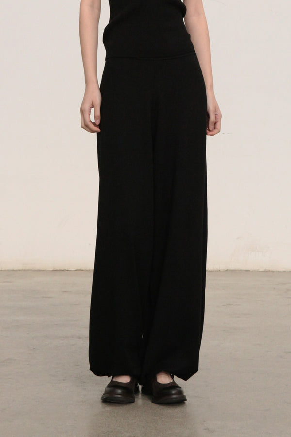 SWAYING/KNIT plain leggings SW23AW3B05 black PS67